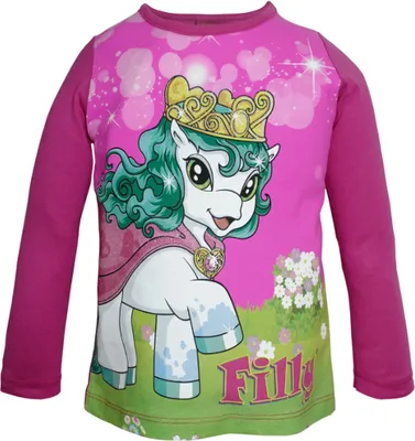 Produktbild von 84657 Disney Filly Langarmshirt Mädchen Pink Gr. 98 – Süßes Einhorn-Design für kleine Fashionistas