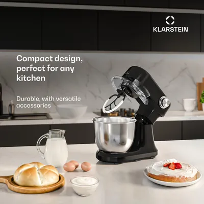 Obrázek produktu pro KlarsteinBella Evo kuchyňský robot | planetární míchací systém | 3 nástavce na mixování | 1500 W | 5 l