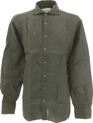 Produktbild von 30213 Eterna, , Herren langarm Hemd, Leinen, black, 41