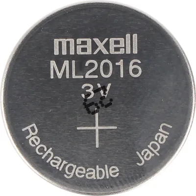 Zdjęcie produktu dla Akumulator litowo-jonowy MAXELL ML2016 Li-Mn 3V 25mAh z ogniwem guzikowym