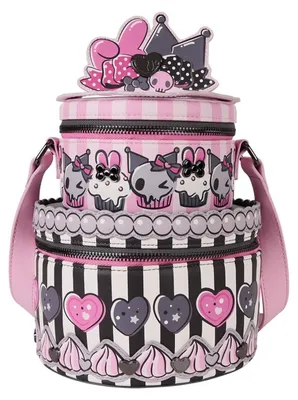 Obrázek produktu pro Loungefly, taška přes rameno s motivy My Melody a Kuromi od Sanrio