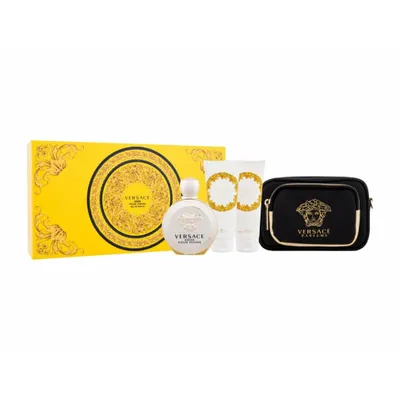 Produktbild von Versace Eros Pour Femme 3.4oz EDP Spray, 3.4oz Body Lotion, 3.4oz Bath and Shower Gel, Clutch Women Gift Set
