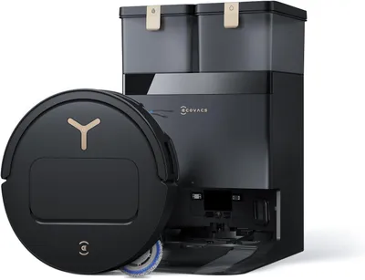 Image de Robot aspirateur ECOVACS DEEBOT T50 PRO Omni Gen3 avec fonction de lavage, 25 000 Pa, lavage de la serpillière à 75 °C, séchage à air chaud, noir
