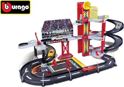 Image de Bburago Ferrari Racing garage avec une voiture