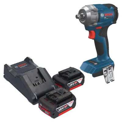 Produktbild von Bosch GDS 18V-350 Professional Akku Drehschlagschrauber 18 V 350 Nm 1/2" Brushless + 2x Akku 5,0 Ah + Ladegerät