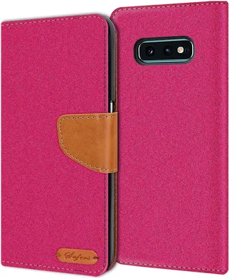 Immagine prodotto di Copertura del telefono cellulare Samsung Galaxy S10e caso Portafoglio Flip Case Copertura protettiva Copertura in tessuto