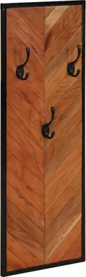 Produktbild von vidaXL Wandgarderobe 2 Stk. 35x1x90 cm Massivholz Akazie