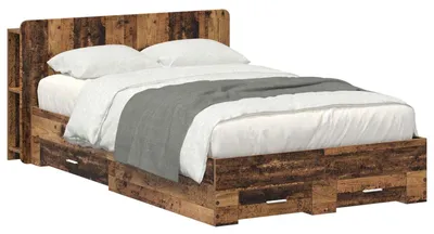 Obrázok produktu pre vidaXL Rám postele s úložným priestorom z regenerovaného dreva 120 x 190 cm materiál na báze dreva