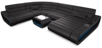 Produktbild von XXL Wohnlandschaft Concept U-Form in Leder