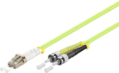 Produktbild von Glasfaserkabel LC-ST OM5 Duplex Patchkabel – 3 Meter