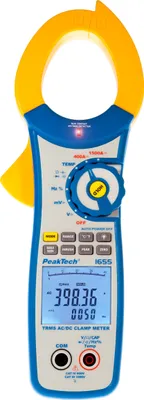 Immagine prodotto di PeakTech P 1655 - Amperometro a pinza ~ 40.000 conteggi ~ 1500 A AC/DC con TrueRMS e DMM