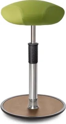 Produktbild von Sitz- Stehhocker Free Tall Triangel skai Nature Base Hellgrün Chrom /Natur.