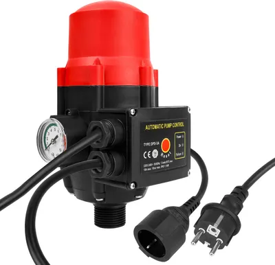 Obrázek produktu pro Fiqops tlakový spínač s kabelem 230V 1-fázové ovládání čerpadla Hlídač tlaku pro domácí vodárny Studny