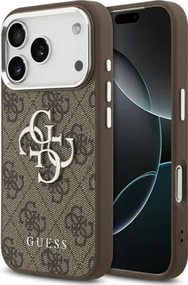 Immagine prodotto di Etui Guess 4G Big 4G Classic Logo Na Iphone 17 Pro Max Brązowy - Srebrne