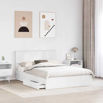 Produktbild von Stabli Aufbewahrungsbett mit Kopfteil Weiß 140 x 190cm Holzwerkstoff - DE330735 - Klassische BettenJugendbett Tagesbett