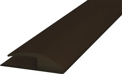 Produktbild von Prinz Einschubprofil einseitig Weich-PVC braun selbstklebend 30 x 1000 mm