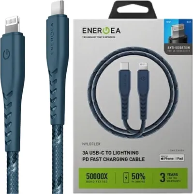 Immagine prodotto di Energea Cavo Nyloflex Usb-C - Lightningc94 Mfi 1,5M Niebieski/Blu