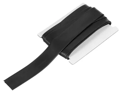 Schrägband 2,5 cm x 6 m, schwarz, doppelt gefaltet