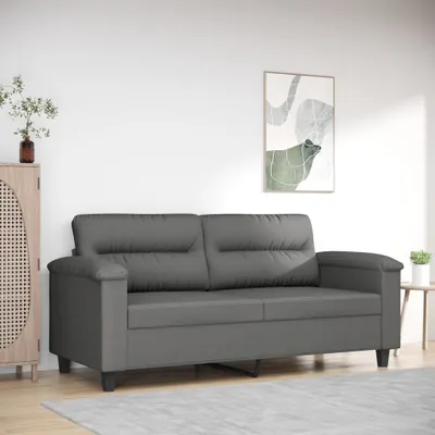 Produktbild von Cloris DesignMöbel 2-Sitzer-Sofa Dunkelgrau 140 cm Mikrofasergewebe , Schlafsofas 2024 Neu