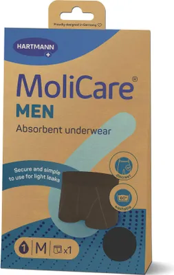Image de MOLICARE Sous-vêtements absorbants pour hommes taille M, 1 pièce