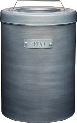 Produktbild von KitchenCraft Metall-Brotkasten im Vintage-Stil für die Industrieküche, 23 x 23 x 34,5 cm (9" x 9" x 9" x 13,5") - Grau