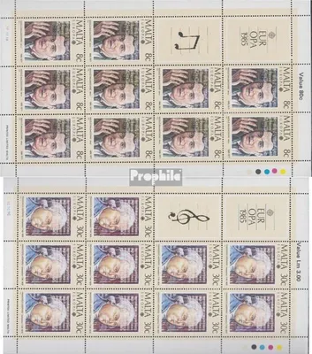 Produktbild von Briefmarken Malta 1985 Mi 726Klb-727Klb Kleinbögen (kompl.Ausg.) postfrisch Musikjahr