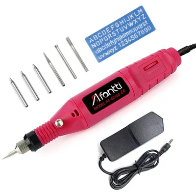 Productafbeelding van Graveerpen - Elektrisch - 3000-15000 tpm - Met accessoires