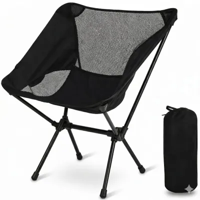 Obrázok produktu pre 55×62×30 cm skladací kempingový stolička, ultralahká vonkajšia skladacie stolička, plážová stolička s taškou na prenášanie – PACKSEAT