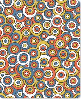 Produktbild von MuchoWow® Mauspad Mousepad Muster - Retro - Kreis 19x23 cm - Mousepads - Maus Mat - Pad - Mausunterlage - Mauspads - Spielen