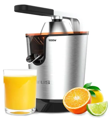 Elektrische Hebel-Zitruspresse, 1000 W, 650 ml, Edelstahl