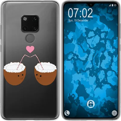 Produktbild von PhoneNatic Case kompatibel mit Huawei Mate 20 Silikon-Hülle Sommer Coconuts M3