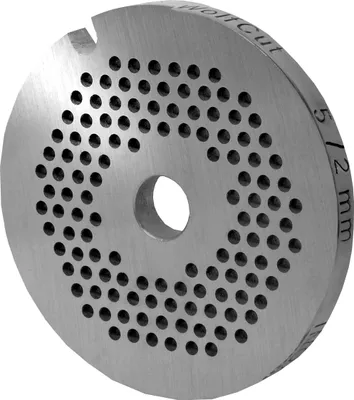 Produktbild von Fleischwolfscheibe, Lochscheibe aus Inox Stahl Größe 5 in 2,5 mm Bohrung von WOLFCUT