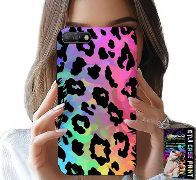 Produktbild von Fall Für Huawei Y6 2018 - Bunten Regenbogen Panther Zurück Glas