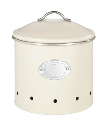 Immagine prodotto di WENKO scatola di metallo Nero Beige con fori 18,7 x 21 cm