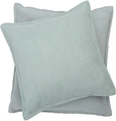 Image de Housse de coussin vert émeraude, coussin décoratif en coton, doux et moelleux, 40x40 cm