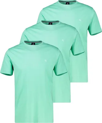 Produktbild von LERROS 3er Pack Basic T-Shirt Atmungsaktive Baumwolle, Logo Stitch Design, Normale Passform