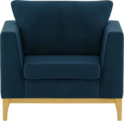 Produktbild von SLF24 - Sessel Gosena Wood - blau - Velluto 11