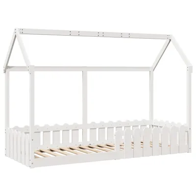 Zdjęcie produktu dla vidaXL Łóżko dziecięce domek łóżko białe 80x200 cm lite drewno sosnowe