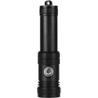 Productafbeelding van Oplaadbare Duiklamp - Waterdichte Zaklamp - Nachtelijke Outdoor Activiteiten - Vier Verlichtingsstanden - 4 x 3 x 14.5 cm - Zwart