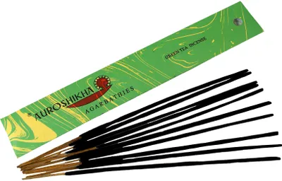 Produktbild von Auroshikha Räucherstäbchen - Green Tea Incense, Grün, 23*3,5*0,3 cm, Indische Räucherstäbchen