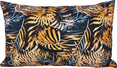 Produktbild von JACK 30x50cm Motiv Outdoor Kissen Dekokissen Wasserabweisend Garten Stuhl Blatt Gold