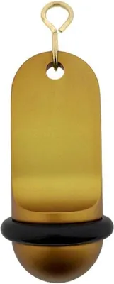 Produktbild von CombiCraft Midi Classic Gold Aluminium Hotel Schlüsselanhänger 70x30 mm - 5 Stück