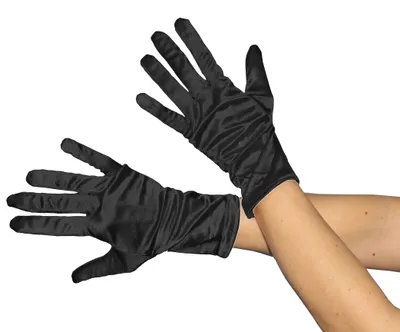Produktbild von Handschuh kurz schwarze Damen Fasching