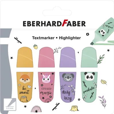 Produktbild von Textmarker Mini Animal 4er Etui
