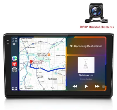 Obrázok produktu pre 9,5-palcové 2K QLED autorádio pre modely Audi A4 8E 8H B6 B7 (ročníky 2000-2009) s bezdrôtovým CarPlay a Android Auto, vrátane 1080P cúvacej kamery, GPS navigácie, 4G WiFi a 6+128GB pamäte