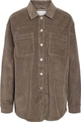 Image de Noisy May chemise à manches longues femme NMALVA L/S SHACKET COLORED CORDUROY NOOS marron S