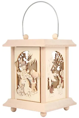 Produktbild von Tischlaterne Winterkinder (24cm) von Drechslerei Kuhnert