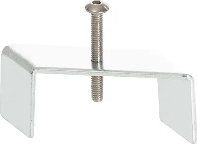 Produktbild von Clip für 1-Phasenstromschiene Einbau Unterputz Aluminium Silbern