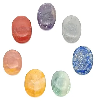 Produktbild von Chakra Edelsteine Set7, je ca.4x3cm