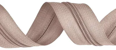 200m Endlos-Reißverschluss spiralförmig 5mm Meterware 101 cappuccino